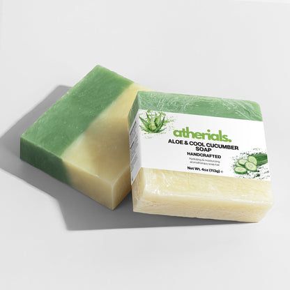 Atherials | Handmade Organic Soap | Aloe & Cool Cucumber Scent