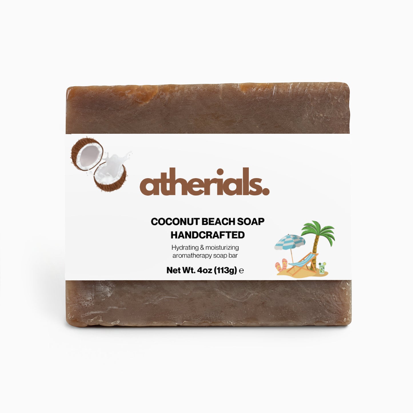 Atherials | Handmade Organic Soap | Coconut Beach Scent