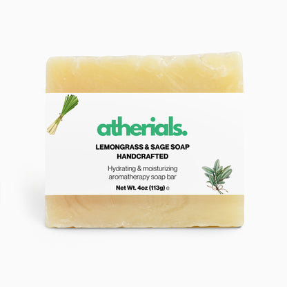 Atherials | Handmade Organic Soap | Lemongrass & Sage Scent