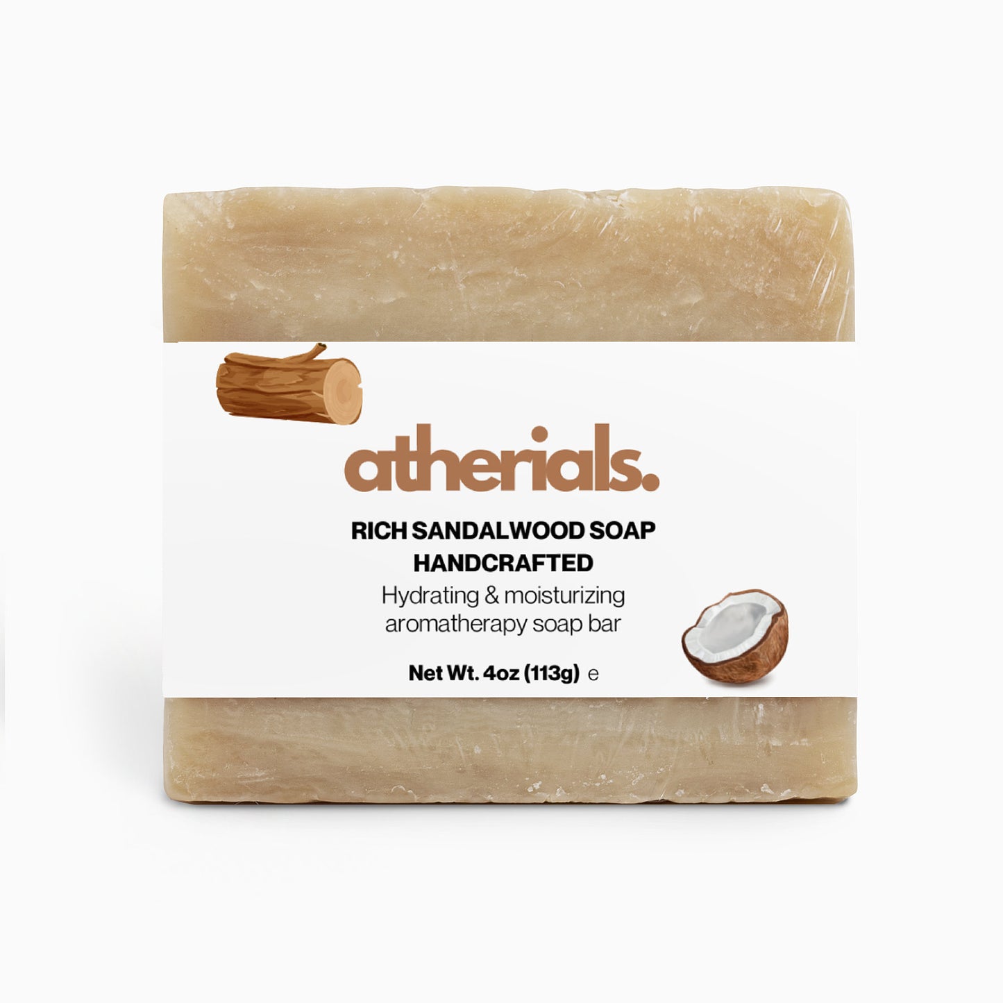 Atherials | Handmade Organic Soap | Rich Sandalwood Scent